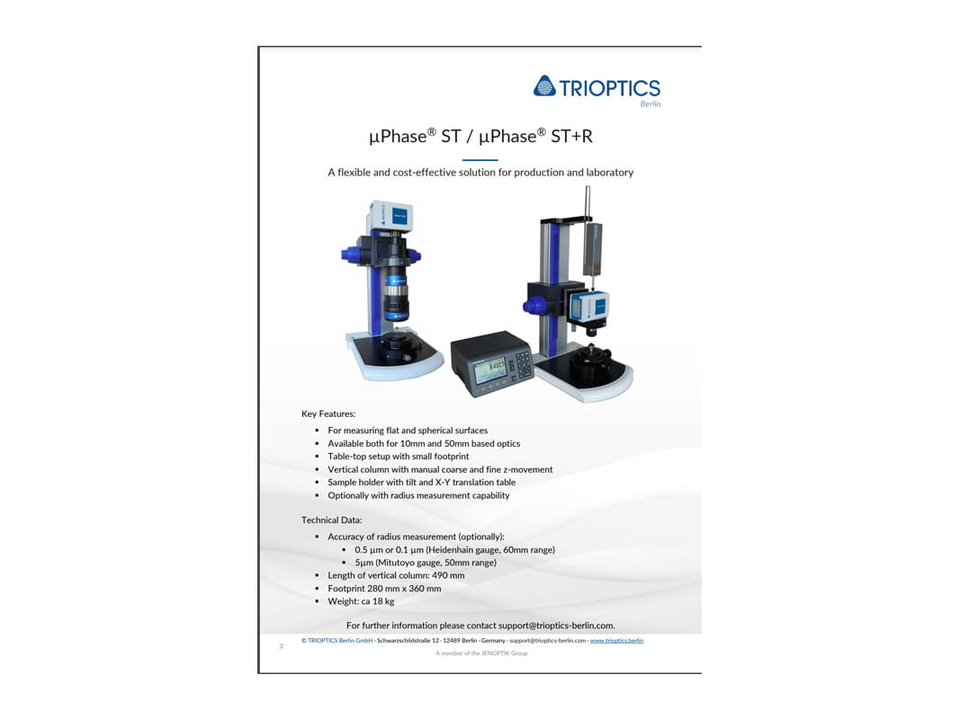 µPhase® ST / µPhase® ST+R  Flyer